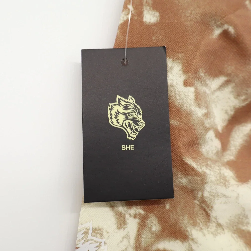 Darc Sport Wolves Forever Everson Seamless Shorts Desert Rose Cream Sz S NEW - Picture 3 of 6